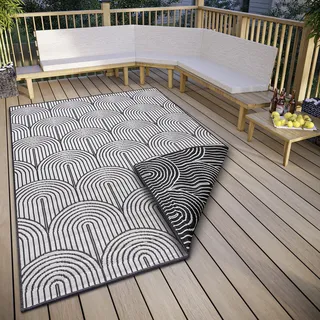 HANSE HOME Pangli Wendeteppich 120 x 170 cm Schwarz
