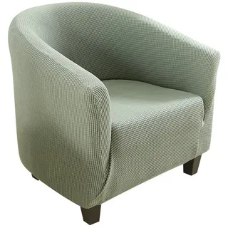 BTTO Sofahusse Jacquard Sesselhusse Wannenstuhlauflage Stretch Stuhlhusse grün