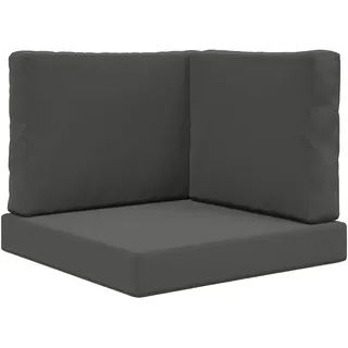 vidaXL Sofakissen für draußen 3 pcs 900744  Anthrazit