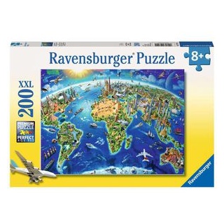 Ravensburger Puzzle 12722, Große, weite Welt, 200 XXL-Teile, ab 8 Jahre
