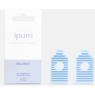ipuro Classic Autoduft Balance Refill 2x9g - Auto Lufterfrischer mit maritimen & frischen Duftnoten - Langanhaltender Autoduft Ersatz - Passend für ipuro Classic Auto Duft Clip Diffuser