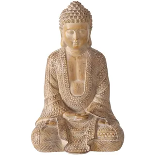 Boltze Buddhafigur Legolas 30 cm Braun