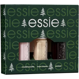 essie Mini Trio Kit XMAS mademoiselle/wicked/mani thanks Überlack 15 ml