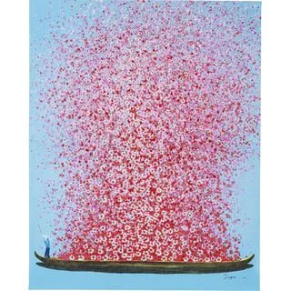 Kare Touched Flower Boat Holz 80x100 cm