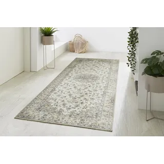 -luxor- living LUXOR living Prima 3", beige Creme B:80cm H:7mm L:200cm, Kunstfaser, Teppiche, Teppich, Kurzflor, Orient-Optik, Vintage Design, auch als Läufer erhältlich