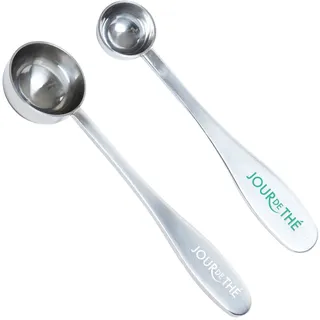 Set mit 2 Messlöffeln, 1 x loser Tee, 1 x Matcha-Teelöffel, 1 & 3 g, 2,5 ml & 5 ml, präzise & einfache Messung, ideal als Geschenk