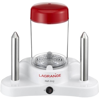 LAGRANGE 169003 Hot-Dog-Gerät, weiß/rot 30,5 x 15 x 27,3 cm