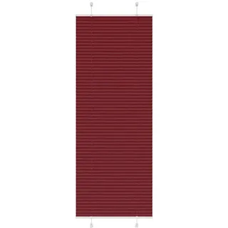 vidaXL Plissee Bordeauxrot 80 x 200 cm / Fenstergröße (Velux) rot