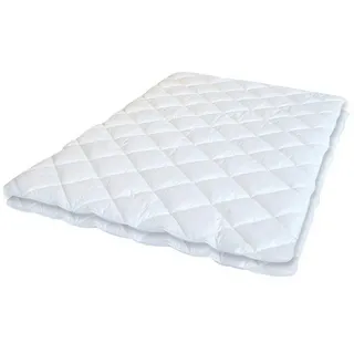Softsan 4-Jahreszeitenbett Bio Hygienic, Füllung: silikonisierte Hohlfaser, Bezug: Bio Baumwolle, Allergiker Bettdecke weiß 240 cm x 220 cm