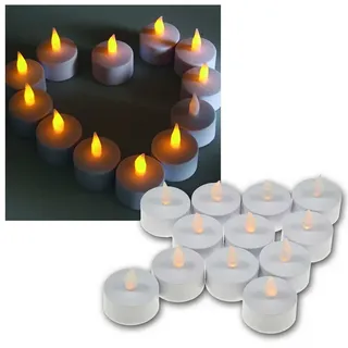 ChiliTec LED Teelichter 12 St. flackernd