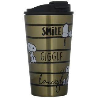 GEDA LABELS to go Iso-Becher Snoopy Smile 350ml, Gold