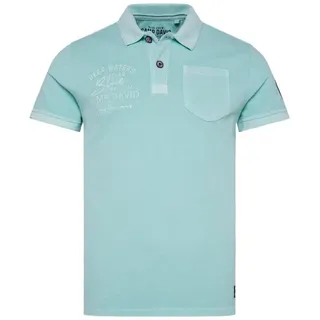 CAMP DAVID Poloshirt Poloshirt Kurzarmshirt (1-tlg., 1) grün M (50)