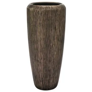 Flingora Bodenvase Esmee, mit Einsatz - Fiberglas - Indoor - Bronze - Höhe 75 cm braun Ø 34 cm x 75 cm