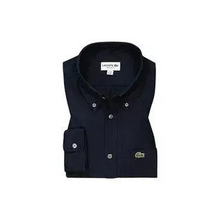 LACOSTE Herren Hemd blau Baumwolle, blau, Herbst/Winter 2025/2026