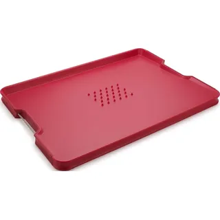 Joseph Joseph Cut & Carve Plus Schneidebrett-Set Kunststoff 1-tlg. 47 x 33 cm Rot