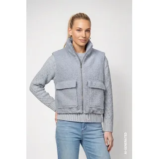 Monari Weste Teddy Blau 44