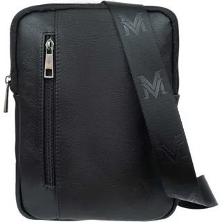VerMari Follia Herren-Ledertasche, Schwarz - Schwarz
