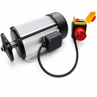 5200 Watt Motor für Kreissäge 400V Wippkreissäge Wippsäge Elektromotor inkl. Blattflansch + CEE Schalter/Stecker mit Phasenwender CROSSFER