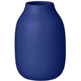 blomus Vase -COLORA- | Keramikvase für Blumen & Dekoration | Blumenvase Farbe Mazarine Blue matt | Größe S