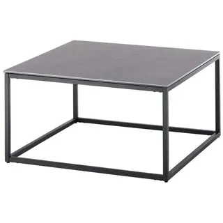 freiraum Couchtisch VARNA, in anthrazit, Glas-Keramik/ Metall - 75x40x75cm (BxHxT) grau
