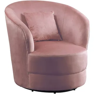 Atlantic Home Collection Drehsessel, 360° frei drehend, in Samtveloursbezug, inkl. Zierkissen