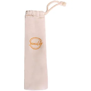 fancility® Stoffbeutel für wiederverwendbare Strohhalme Trinkhalme Edelstahl Bambus Glas kleiner Baumwollbeutel Geschenk-Tasche für Kleinigkeiten Besteck Stifte, nachhaltig & plastikfreier Eco-Beutel