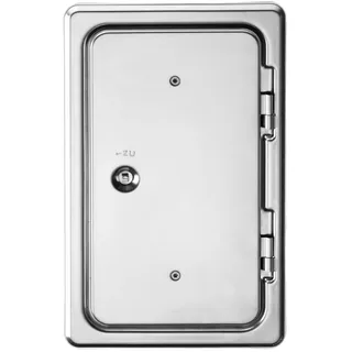 Upmann Kamintür verzinkt 15 x 30 cm Stahl 0,30 m Silber