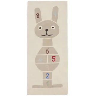 OYOY Kinderteppich Hopscotch Hase 75 cm,
