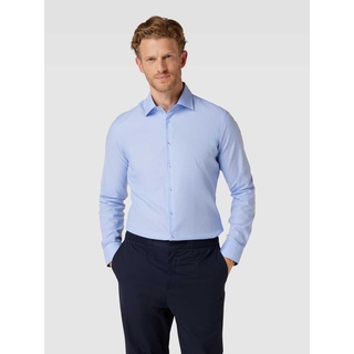 Regular Fit Business-Hemd mit Brusttasche, Bleu, 38