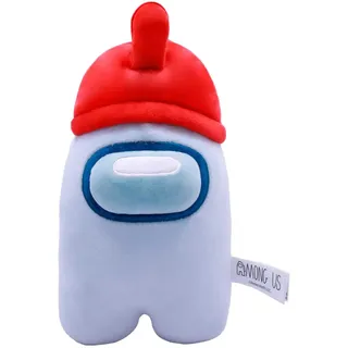 Just Toys LLC Among Us Plüsch – Serie 2 (weiß mit Handschuhmütze)