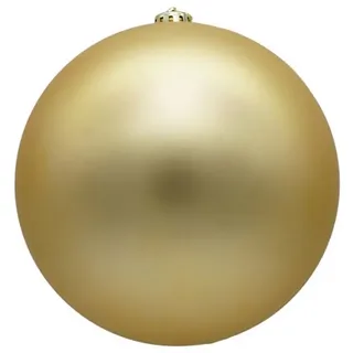 Annastore Weihnachtsbaumkugel XXL Weihnachtskugeln groß für den Außenbereich, frostsicher und wetterfest goldfarben Ø 20 cm