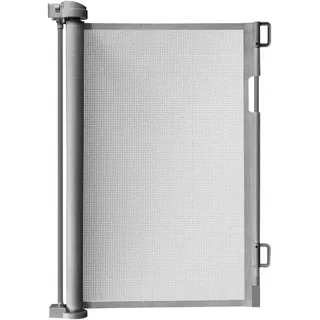 ruhhy Treppenschutzgitter ausziehbar 13-160cm Rollgitter Höhe 85cm Grau-Grey