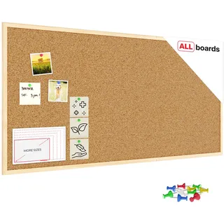 ALLboards Pinnwand 120 x 60 cm Braun