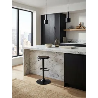 KADIMA DESIGN Barhocker 58 - 79 cm Schwarz