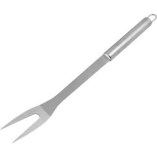 BBQ Grillgabel Edelstahl 36cm lang mit 11cm Griff für Fleisch Gemüse etc. Spieß