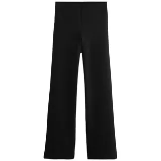 Next Jerseyhose Nahtlos Ponte-Hose mit weitem Bein – Kurzgröße (1-tlg) schwarz 18 (GB: 8 Petite)