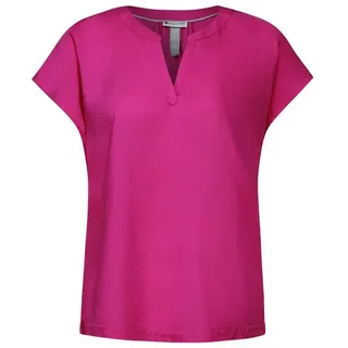 STREET ONE Kurzarmbluse - Bluse - feminines Shirt - Basic Blusenshirt rosa 40Schneider Fashion Store