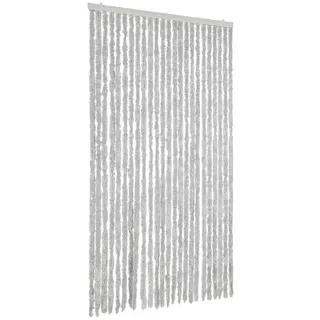 vidaXL Fliegenvorhang Grau 100x200 cm Chenille