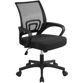 Yaheetech Bürostuhl Drehstuhl ergonomischer Schreibtischstuhl höhenverstellbar Chefsessel mit Rollen Große Sitzfläche