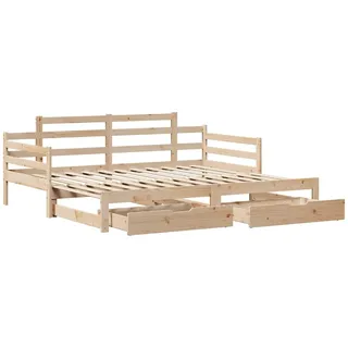 vidaXL Tagesbett Ausziehbar mit Schubladen ohne Matratze 80x200 cm