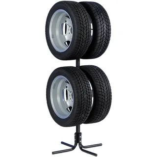 CARTREND Felgenbaum für 4 PKW-Felgen oder Reifen, bis 225 mm Reifenbreite, Traglast bis 120 kg, platzsparend