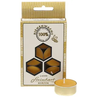 Steinhart Kerzen Teelicht 6 St. 100% Bienenwachs