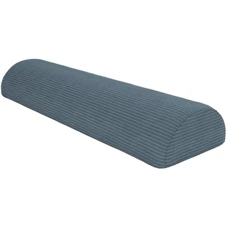 POKAR Halbrolle für Modulares Kindersofa | Halbrolle 80x22x12 cm | Ergänzungselement für Spielsofa aus Schaumstoff mit Cord-Bezug | Oeko-Tex 100 Zertifiziert | Blaue Lagune