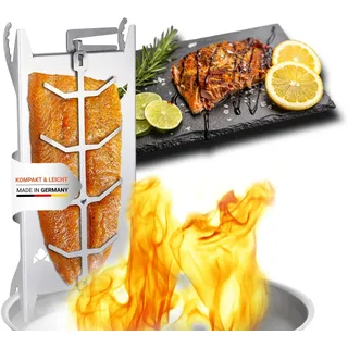 Shorty | Kleiner Edelstahl Flammlachshalter für Feuerschalen & Grills | mit s...