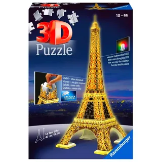 RAVENSBURGER 3D Puzzle Eiffelturm Paris Night Edition NEU
