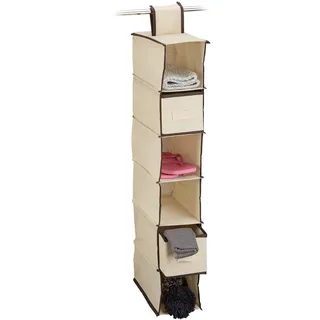 Relaxdays Hängeorganizer 82 x 14,5 x 30 cm 2-tlg. beige