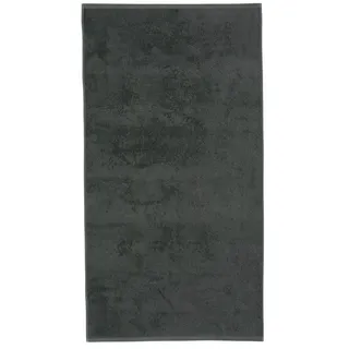 Marc O'Polo Duschtuch Timeless Uni, Anthrazit, Textil, Uni, 70x140 cm, Gots, Badtextilien, Duschtücher