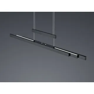 TRIO 375310532 LED Pendelleuchte Trajan 1x42W + 2x6W | 5000L | 2700-5000K | IP20 - 3-Phasen-dimmbar, einstellbare Breite und Höhe, dimmbar, obere/untere Lichter, schwarz