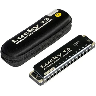 East top Lucky 13 Bass Plus Blues Mundharmonika 13 Löcher Diatonische Harfe Mundharmonika Professionelle Musikinstrumente PowerDraw F Schlüssel für Erwachsene
