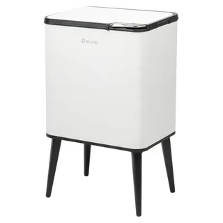 ELUNO Mülleimer 30 l Weiß